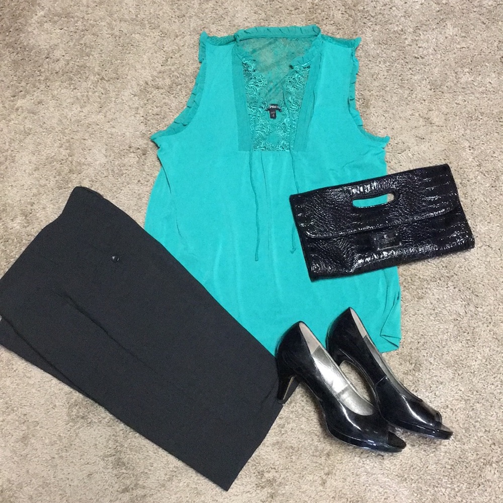 Express Sea Foam Green Dress Tank
